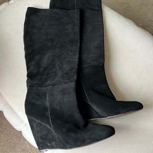 Joie Women's "Big Love" Suede Wedge Boots size 37.5